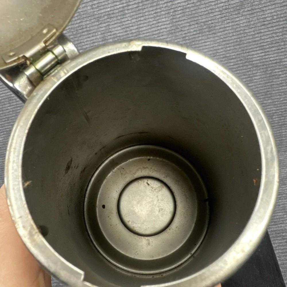 Vintage GB Inox 18-10 Stainless Steel Creamer Pitcher Gold Finial Made in‎ Italy